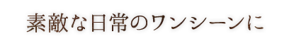 ワンシーンに